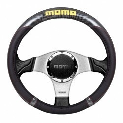 Оплетка на руль MOMO-301 Sport (черн/карбон) перфор.кожа M