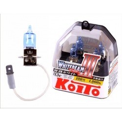 KOITO Whitebeam лампочка H3 12V 55W, 100W,  2шт пласт.уп.