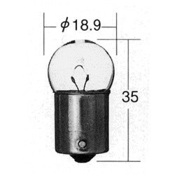 KOITO лампочка 12V 10W, G18 (желтый)