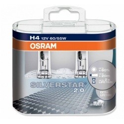 OSRAM лампочка H4 12V 60/55W SILVERSTAR 2шт.