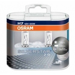 OSRAM лампочка  H7 12V 55W SILVERSTAR 2шт.