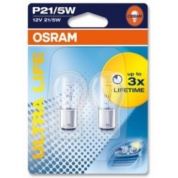 OSRAM лампочка P21/5W (BAY15d) ULTRA LIFE (блистер, 2шт) 12V  1/10