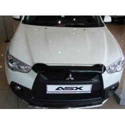 Дефлектор капота MITSUBISHI ASX 10> длинный, темный