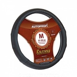 Оплетка на руль AUTOPROFI AP-1040 (черный) кожа M