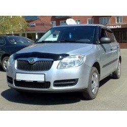 Дефлектор капота SKODA FABIA 2010> темные