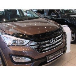 Дефлектор капота HYUNDAI SANTA FE 12> темный