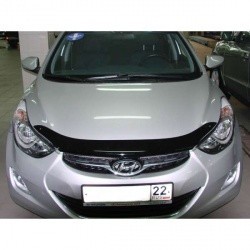 Дефлектор капота HYUNDAI ELANTRA 2011> темный