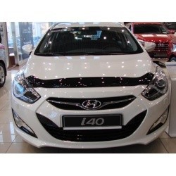 Дефлектор капота HYUNDAI i40 2011> темный