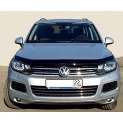 Дефлектор капота VOLKSWAGEN TOUAREG 2010> темный