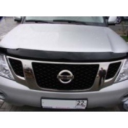 Дефлектор капота NISSAN PATROL 2010> темный