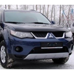 Дефлектор капота MITSUBISHI OUTLANDER XL 07-09 темный