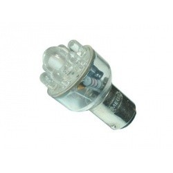 Автолампа P21/5W (BAY15d) 12 LED BLUE 12V MEGAPOWER 10/200