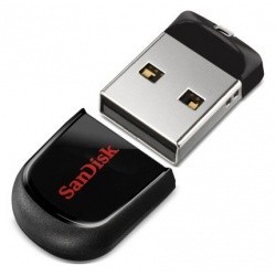 Флеш-накопитель USB 8GB SanDisk CZ33 Cruzer Fit маленький