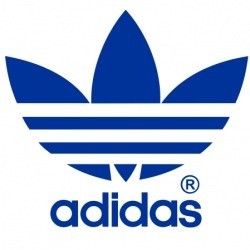 Наклейка автомобильная Adidas 13х13