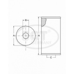 SCT фильтр масляный BMW E30, E36, E34 1.6-1.8 (M40, M42, M43) 88-