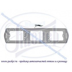 Рамка заднего номерного знака подсветка боковая серая