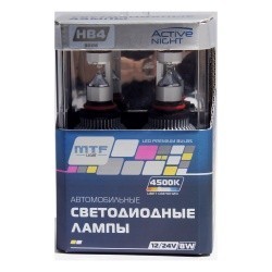 Набор светодиодных ламп Active Night HB3/HB4 4500k MTF