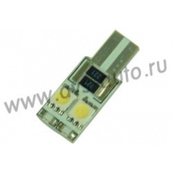 AVS LED C003B T10 (W2.1x9.5D) CANBUS 4SMD 5050.блистер 2 шт. белый