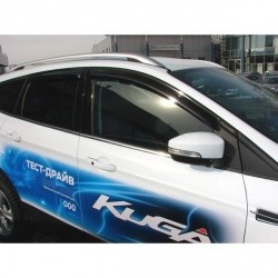 Дефлектор боковых дверей FORD KUGA, 2013> темный, 4ч.