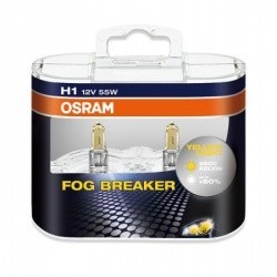 OSRAM лампочка 12V H1 55W FOG  BREAKER (евробокс 2шт)