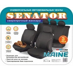 Чехлы универс. SENATOR ЖакMaine, 11пр. карм, 6мн, черный (М)