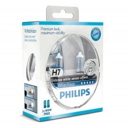 PHILIPS лампочка H7 12V 55W WHITE VISION (к-т 2шт в пласт уп)