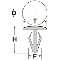 Крепёжное изделие № 10010 Toyota OEM 90467-09006