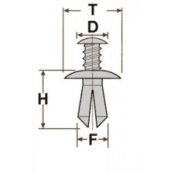 Крепёжное изделие № 10044 Mazda OEM 9926-50-625,90467-06017