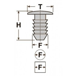 Крепёжное изделие № 10004-1 (Чёрный) Cadillac, Ford, Opel W705589-S300, 01605396, 6030441