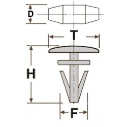 Крепёжное изделие № 10247 TOYOTA,SUBARU,HONDA,MITSUISHI67867-12150, 909120023,909120028, 90651-S4N-0