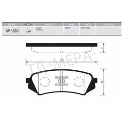 SANGSIN колодки тормозные З TOYOTA Land Сruiser 100 98-; LEXUS LX470 98-07