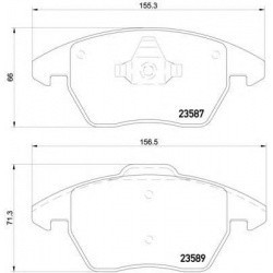 CTR колодки тормозные П VW Golf V 04-, Passat 06-, Touran 03-; AUDI A3 04-13; SKODA Octavia 04-