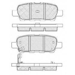 NiBK колодки тормозные З NISSAN X-Trail (T31/R) 2WD/4WD 07-, Qashqai (J10E/JJ10E) 2WD/4WD 06-, Teana