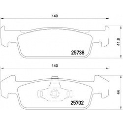 BREMBO колодки тормозные RENAULT Logan II, Sandero II 12-