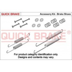 QUICK BRAKE монтажный набор колодок ручного тормоза (SUMITOMO, 170x26) DAEWOO Lacetti (J200) 03-11,