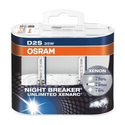 OSRAM лампочка ксеноновая 35W D2S P32d 4350K NIGHT BREAKER Unlimited