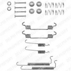 DELPHI монтажный набор тормозных колодок OPEL Astra F 1.4/1.6 92-98 (200x29)