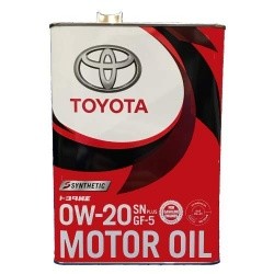 Масло TOYOTA Motor Oil Plus SN/CF 0w20 4L