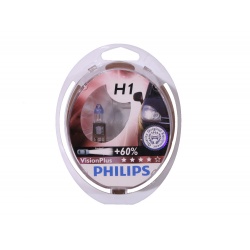 PHILIPS лампочка H1 (55) +50% VisionPlus DUOBOX 2 шт.