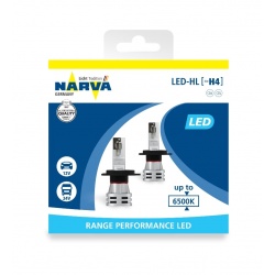 Narva Светодиод 12-24V H4 (6500 K) 24/24W P43t Canbus (комплект: 2 шт.) Range Performance