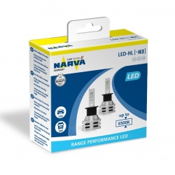 Narva Светодиод 12-24V H3 (6500 K) 19W PK22s Canbus (комплект: 2 шт.) Range Performance